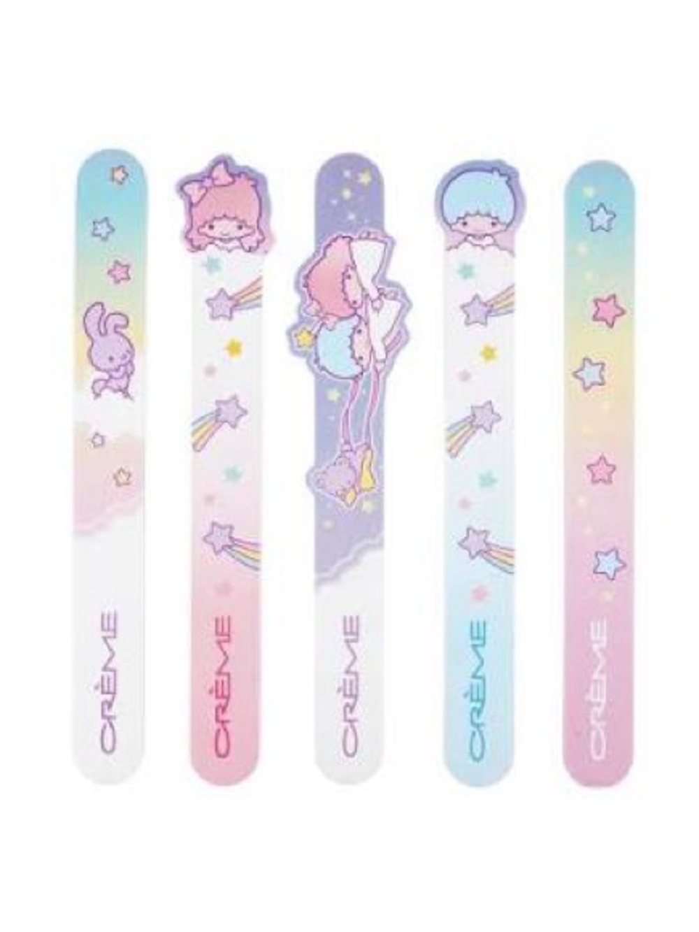 Pastel Kawaii Nail Files Set with Stars & Rainbows